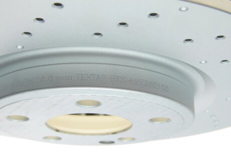 Вентилируемый тормозной диск textar 92262105