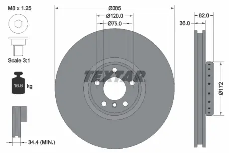 Тормозні (гальмівні) колодки Textar 92266425