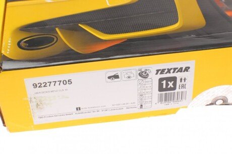 Вентилируемый тормозной диск textar 92277705