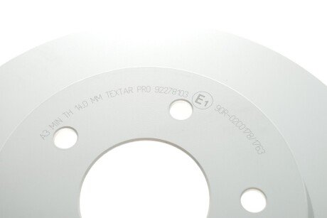 Вентильований гальмівний диск textar 92278103