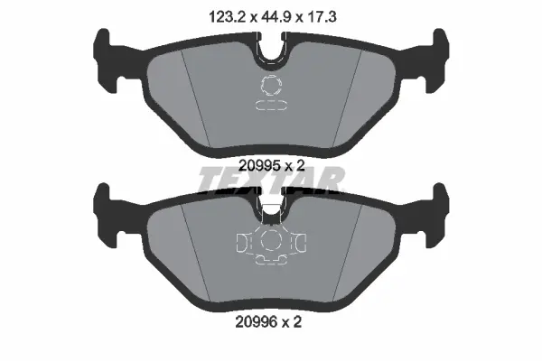Задние тормозные колодки textar 2099501