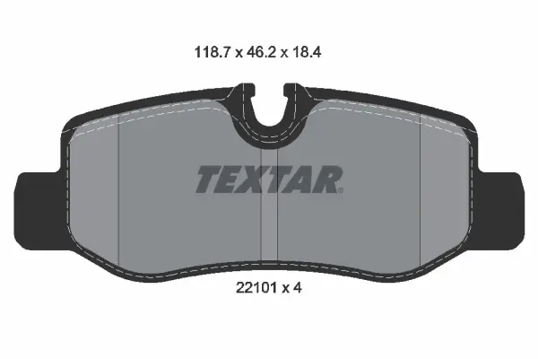 Задние тормозные колодки textar 2210101