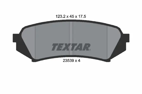 Задние тормозные колодки textar 2353902