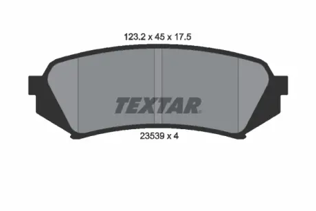 Задние тормозные колодки textar 2353902