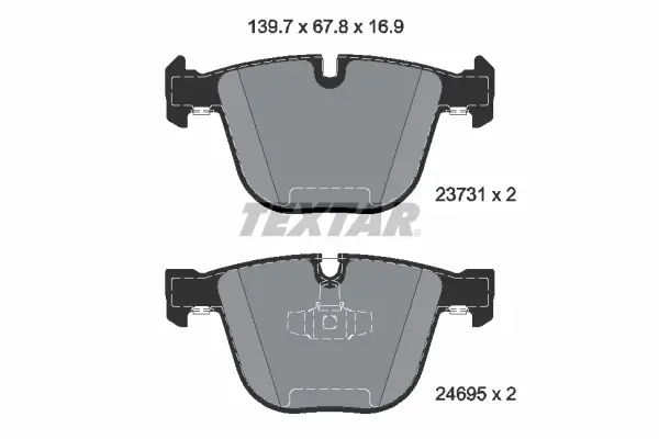 Задние тормозные колодки textar 2373101