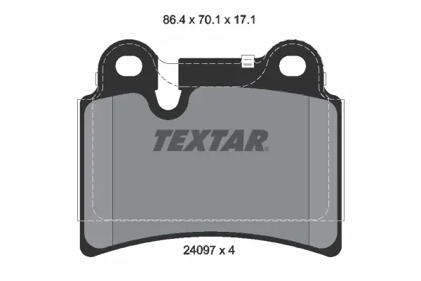 Задние тормозные колодки textar 2409701