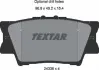 Задние тормозные колодки textar 2433801