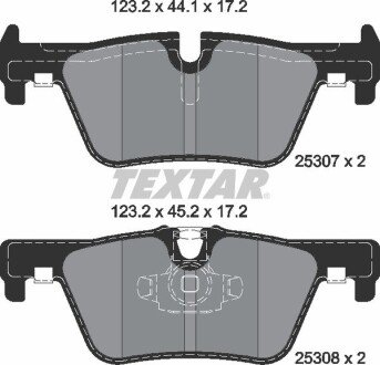 Задні тормозні (гальмівні) колодки textar 2530701