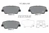 Задние тормозные колодки textar 2552001