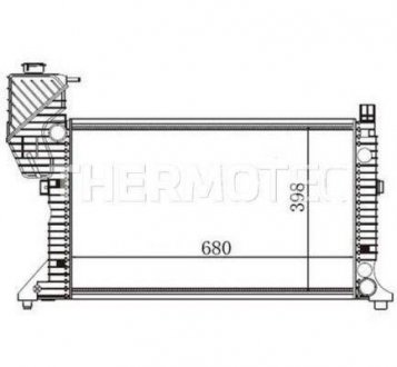 Радіатор охолодження двигуна thermotec D7M004TT