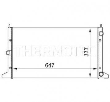 Радиатор охлаждения двигателя thermotec D7W031TT