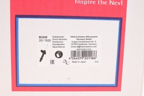 Передний амортизатор (стойка) tokico B3245