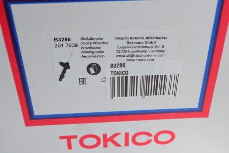 Передний амортизатор (стойка) tokico B3286