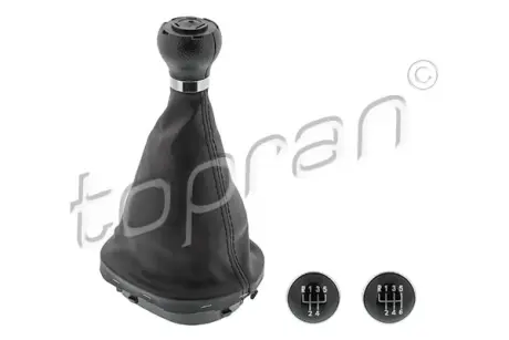 Ручки важеля перемикання передач VW CADDY III, CADDY III/MINIVAN, TOURAN FURGON/MINIVAN/NADWOZIE WIELKOPRZESTRZENNE (MPV) 02.03-05.15 Topran (Hans Pries) 115892