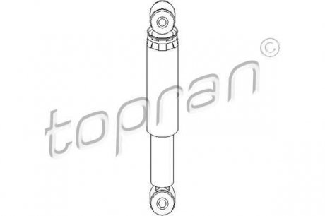 Задній амортизатор (стойка) topran (Hans Pries) 112 046