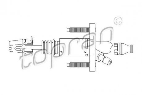 Цилiндр сцепление головний topran (Hans Pries) 207632