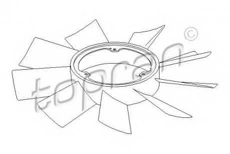 Крильчатка вентилятора topran (Hans Pries) 401 002