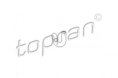 Шланг радіатора (система охолодження) topran (Hans Pries) 107304
