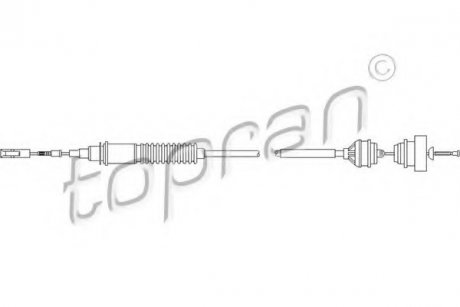 Тросик сцепления topran (Hans Pries) 722110