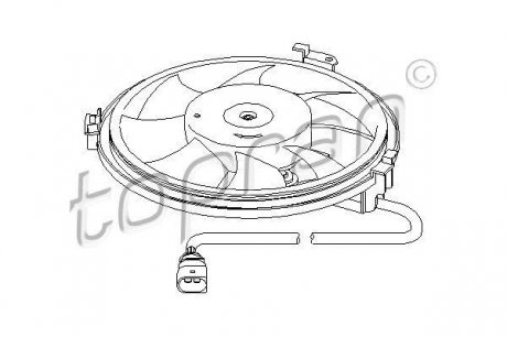 Вентилятор охлаждения радиатора topran (Hans Pries) 110830