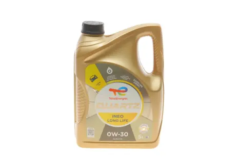 Масло двигателя QUARTZ INEO LL, 0W-30 5L TOTAL 214225