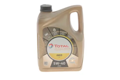 Мастило моторне Quartz Ineo C3 5W40 5L (ACEA 2007: C3 API: SN/CF MB 229.31/229.51 BMW LL-04 VW 502.00/505.01 PORSCHE A 40 FORD WSS-M2C 917-A FIAT 9.5553) TOTAL 213790