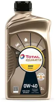 Олива моторна QUARTZ 9000 ENERGY 0W-40 1л TOTAL 213988