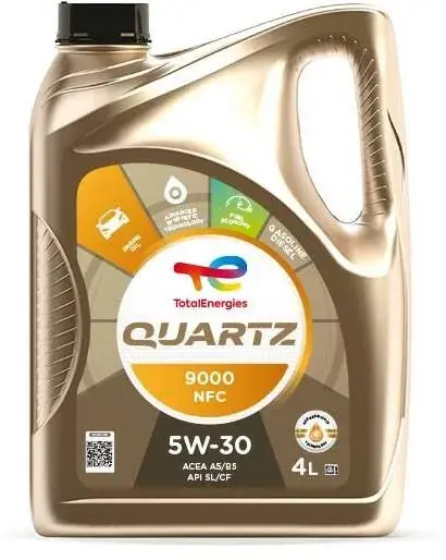 Олива моторна QUARTZ 9000 FUTURE NFC 5W-30 4л TOTAL 213836