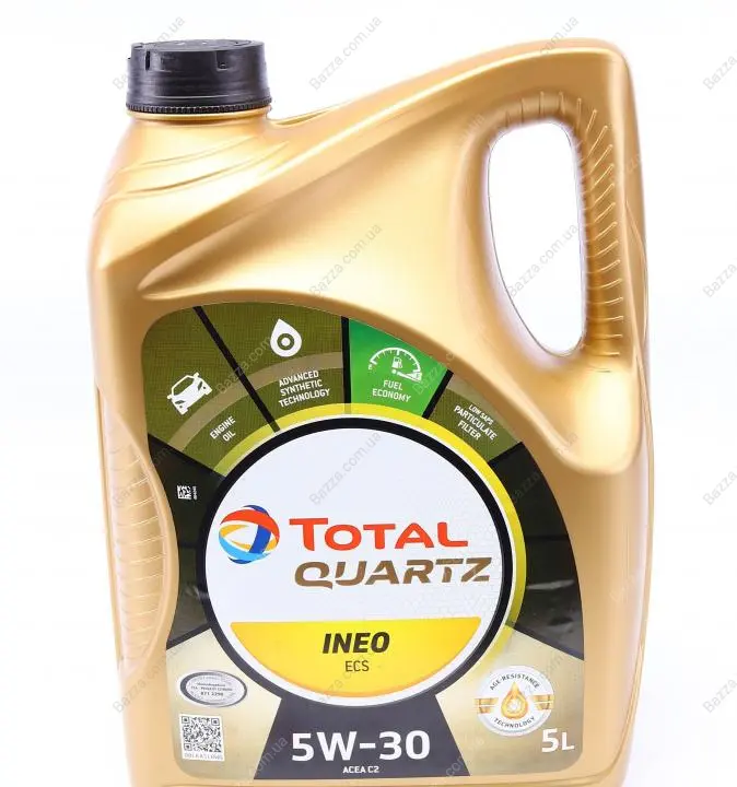Олива моторна QUARTZ INEO ECS 5W-30 5л TOTAL 213683