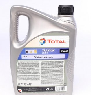 Олива трансмісійна TRANSMISSION GEAR 8 75W-80 2л total 214083