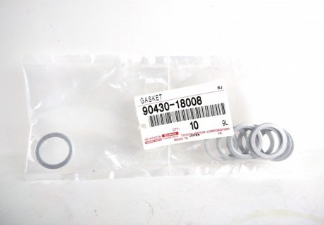 Прокладка пробки зливної масл. піддона КПП Auris/Verso 09-/Rav-4 05- toyota 9043018008