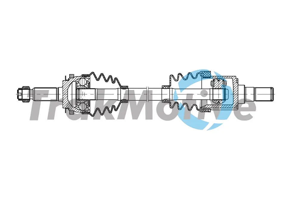 KIA Напіввісь передн. прав PICANTO I (SA) 1.1 04-11 TRAKMOTIVE 301913