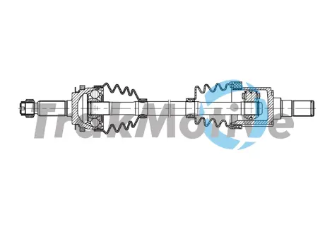 KIA Напіввісь передн. прав PICANTO I (SA) 1.1 04-11 TRAKMOTIVE 301913