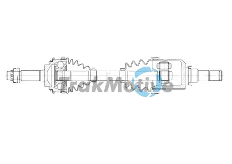 TOYOTA Напіввісь передн. прав. COROLLA (E11) 1.3 97-01 TRAKMOTIVE 302028 Тойота Королла е100