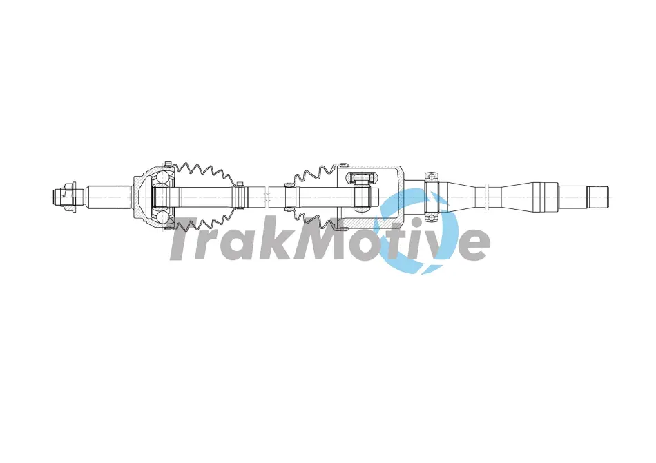 FORD Напіввісь передн. прав. TRANSIT V363 (FCD, FDD) 2.2 TDCi 13-18, TOURNEO CUSTOM V362 (F3) 2.0 EcoBlue 15-23 TRAKMOTIVE 302042 (фото 1)