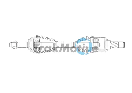 RENAULT Напіввісь передн. лів. CLIO IV (BH) 1.2 16V 12-21 TRAKMOTIVE 30-2066