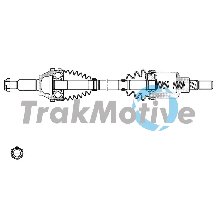 RENAULT піввісь задн.Duster 4X4 TRAKMOTIVE 30-2140