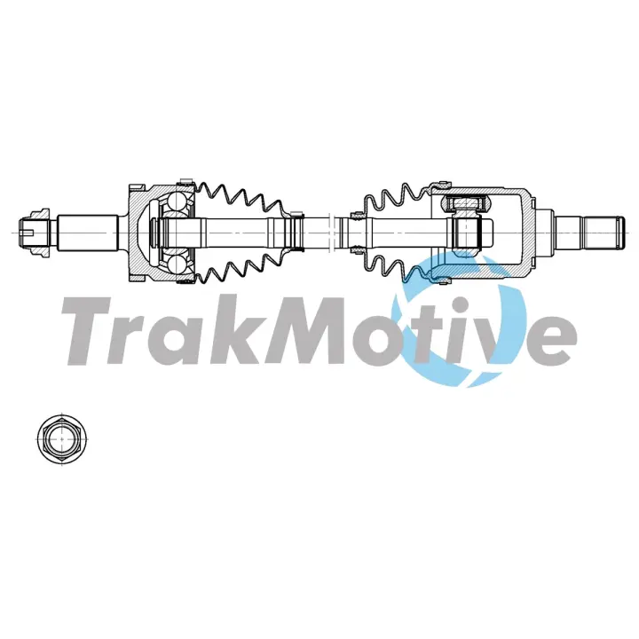 HYUNDAI Напіввісь передн. лів. TUCSON (TL, TLE) 1.7 CRDi 15-20, KIA SPORTAGE IV (QL, QLE) 1.7 CRDi 15-22 TRAKMOTIVE 30-2141
