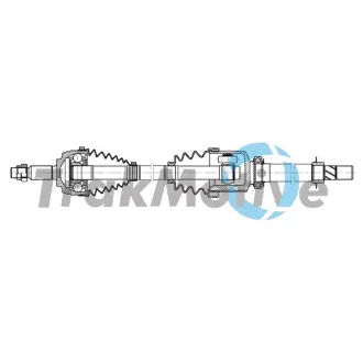 RENAULT Напіввісь передн. прав. GRAND SCЙNIC III 1.5 dCi 09-16 TRAKMOTIVE 30-2145