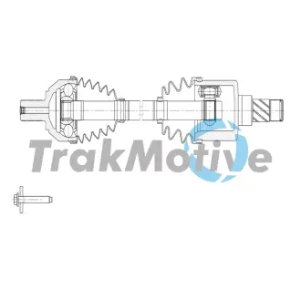 FORD Напіввісь передн. лів. MONDEO IV (BA7) 2.2 TDCi 08-10 TRAKMOTIVE 302155