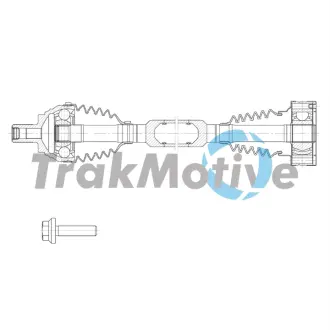 SEAT Напіввісь передн. прав. ATECA (KH7, KHP) 1.6 TDI 16-, SKODA SUPERB III (3V3) 1.6 TDI 15-, VW PASSAT B8 1.6 TDI 14- TRAKMOTIVE 302158