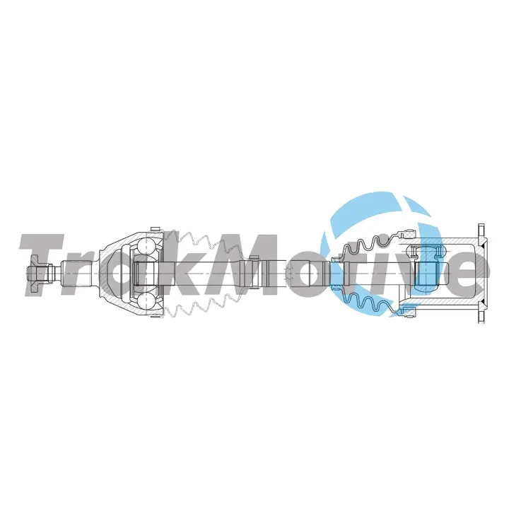AUDI Напіввісь передн. лів. A1 (8X1, 8XK) 1.0 TFSI 15-18, SEAT, SKODA, VW TRAKMOTIVE 302162