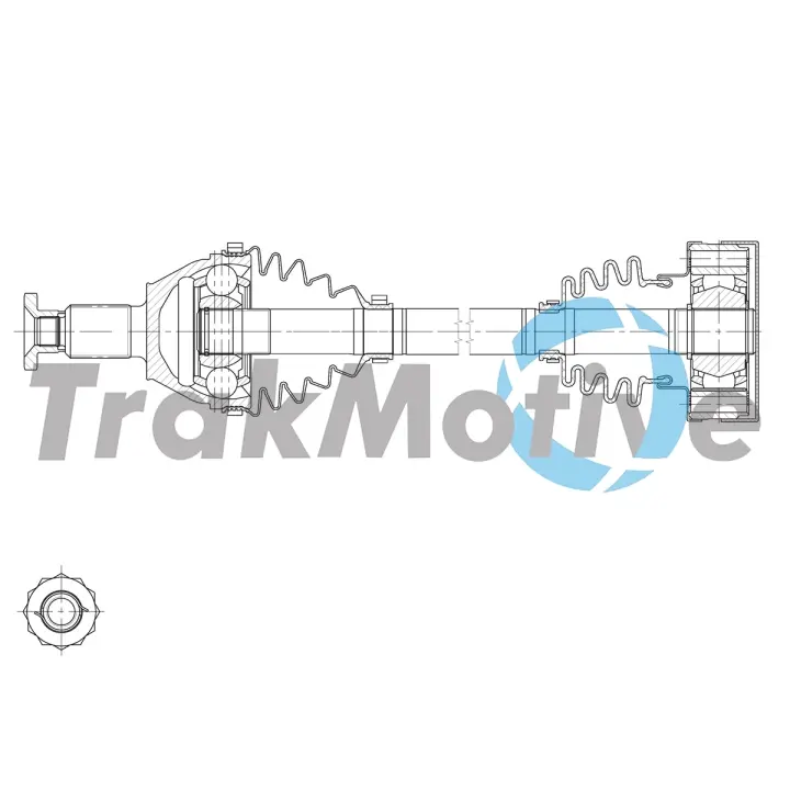 SEAT напіввісь передня права 516 мм IBIZA IV 1.2, SKODA, VW TRAKMOTIVE 302170