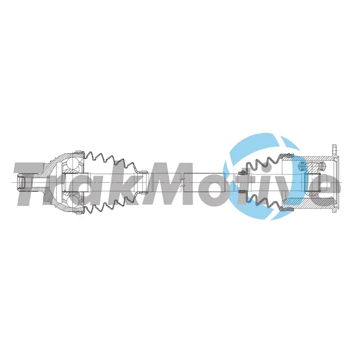 VW Напіввісь передня ліва PASSAT B7 Variant (365) 2.0 TDI 12-14 TRAKMOTIVE 302383 (фото 1)