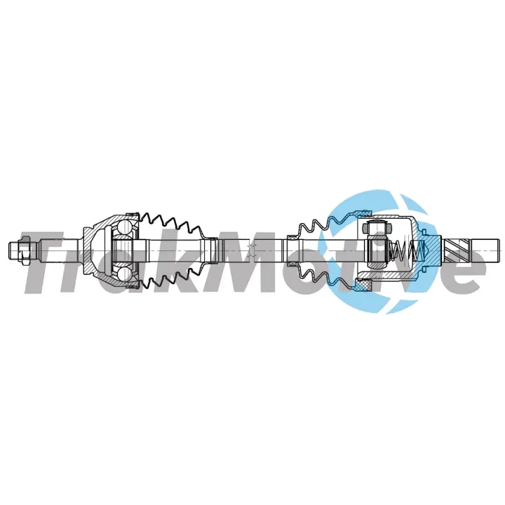 OPEL Напіввісь передня ліва VIVARO B (X82) 1.6 CDTI 15-19, RENAULT TRAFIC III 1.6 dCi 120 14- TRAKMOTIVE 302590