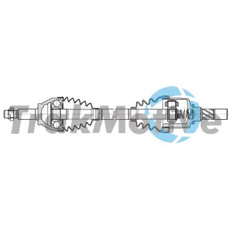 OPEL Напіввісь передня ліва VIVARO B (X82) 1.6 CDTI 15-19, RENAULT TRAFIC III 1.6 dCi 120 14- TRAKMOTIVE 302590
