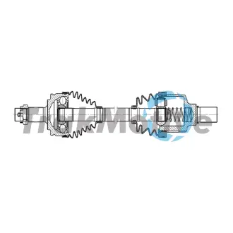OPEL Напіввісь передн. ліва CORSA F (P2JO) 1.2 (68) 19- TRAKMOTIVE 302648 Опель Корса
