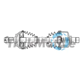 CITROEN Напіввісь передн. ліва C3 AIRCROSS II 1.2 PureTech 130 17- TRAKMOTIVE 302650