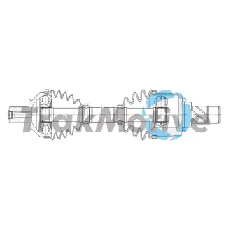 RENAULT Напіввісь задн. ліва TWINGO III 1.0 SCe 75 19- TRAKMOTIVE 302657 Smart Forfour