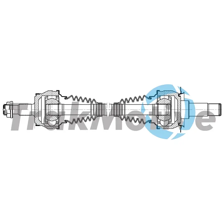 DB Напіввісь задн. лів./прав. E-CLASS (W212) E 63 AMG 4-matic 13-16 TRAKMOTIVE 302947